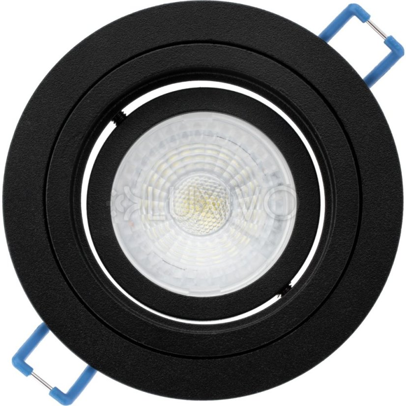 Svietidlo HALOGEN GU10 MR16 Round Black CASSIO LUMILED na zapustenú montáž