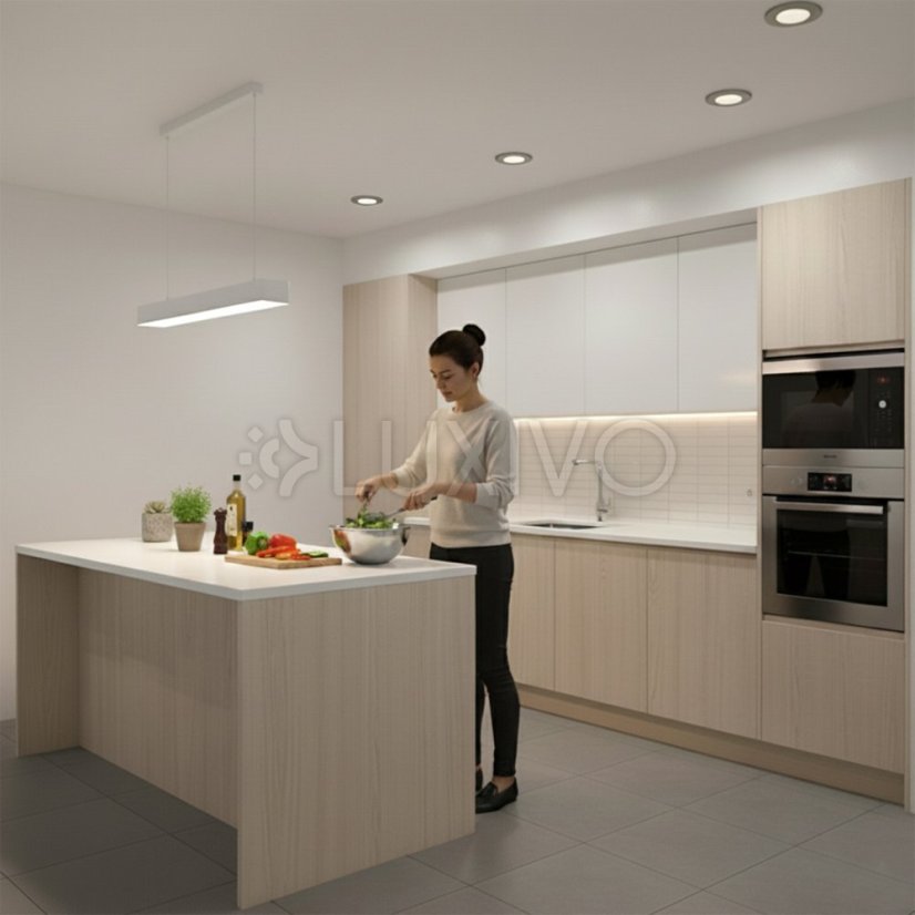 HALOGEN svietidlo na zapustenie do kúpeľne hermetické AQUS GU10 LUMILED Satin IP44 FIXED