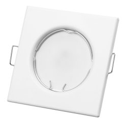 Svietidlo HALOGEN na zapustenú montáž Pevné štvorcové svietidlo PAVO White Sheet MR16 GU10