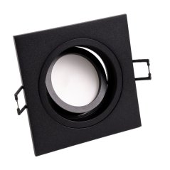 Zapustené svietidlo halogénové pohyblivé GU10 MR16 štvorcové čierna CASSIO LUMILED