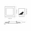 LED panel Zapustené svietidlo na zapustenú montáž 12W 1400lm 4000K neutrálna biela Videx