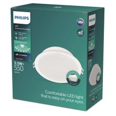 LED panel LED vstavané svietidlo 5,5 W 550 lm 6500 K biela Meson Philips