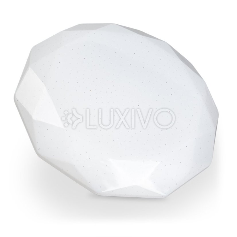 LED stropné svietidlo nástenné 18W IP44 okrúhle GLORY 2 Diamant 33cm LUMILED