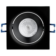 Halogénové stropné svietidlo na zapustenú montáž Square Movable Black GU10