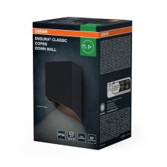 Vonkajšie nástenné svietidlo GU10 sivé IP54 IK06 Endura Osram
