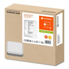 LED panel Stropné svietidlo 19W 2000lm 3000K Teplá povrchová montáž Biela 20x20cm Povrch Ledvance