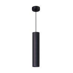 Závesná stropná lampa zavesenie 29cm reflektor GU10 LED SOPLO čierna LUMILED