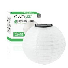 LED solárna záhradná lampa FELISI Origami Lantern 20cm LUMILED