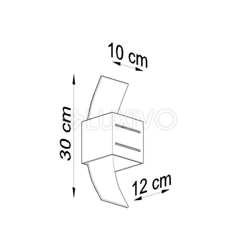 LED svietidlo LORETO G9 Nástenné svietidlo biele SOLLUX