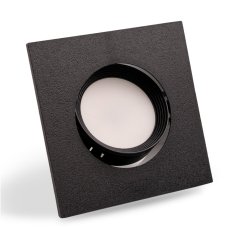 Halogénové svietidlo na zapustenú montáž Pohyblivé štvorcové čierne GU10 MR16 VENTUS Lumiled