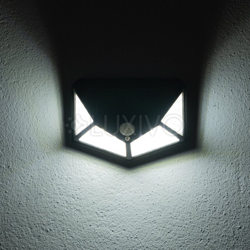 Solárne reflektory LED Halogénová záhradná lampa 6500K IP65 Senzor pohybu a súmraku VERIS LUMILED