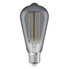 Dekoratívna LED žiarovka ST64 Edison E27 11W = 42W 500lm 1800K teplé 320° dymové vlákno stmievateľné Vintage 1906 Osram