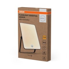Reflektor LED halogén vonkajší so senzorom pohybu a súmraku 50W 3000K teplá 4500lm čierny Essentials Osram