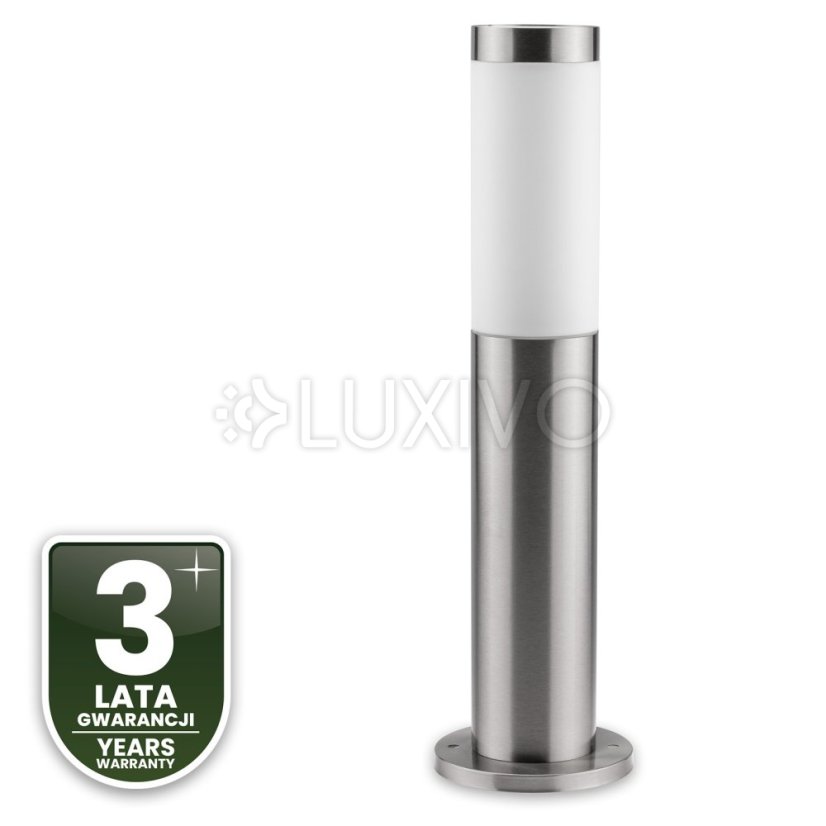 Vonkajšia záhradná lampa E27 INOX PIPE 45cm Lilium Lumiled