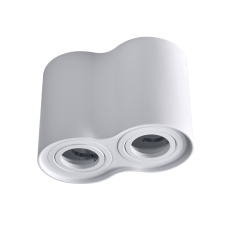 Hadar R2 stropné svietidlo na povrchovú montáž 2xGU10 pohyblivé okrúhle biele