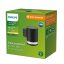 Záhradné nástenné svietidlo Solárne vonkajšie fasádne svietidlo LED 1,5 W 200 lm 2700K Black Fyce Philips