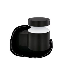 Vonkajšie nástenné svietidlo LED lampa 6W 750lm 4000K Black Laven Philips