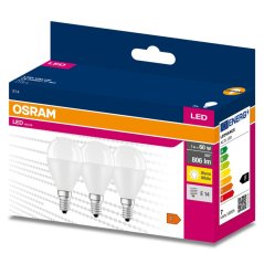 3PAK LED žiarovka E14 P45 7W = 60W 806lm 2700K Warm 200° OSRAM VALUE