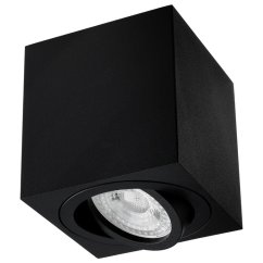 Povrchová montáž HALOGEN Pohyblivé svietidlo AMAT-M GU10 LUMILED Square Black 84mm