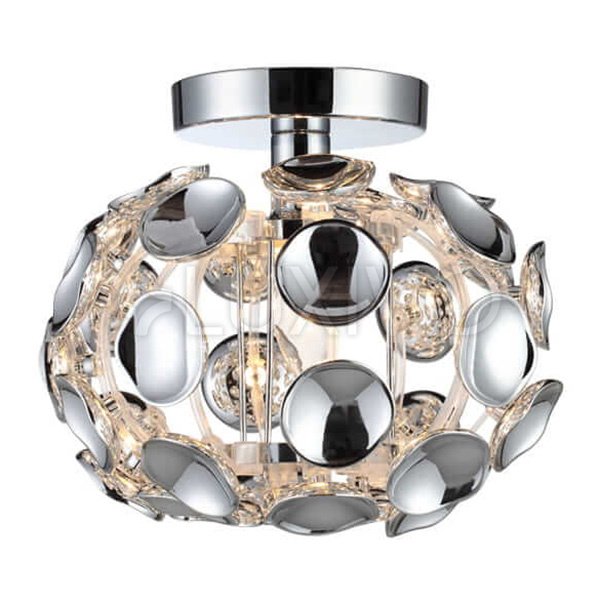 LED stropné svietidlo FERRARA E14 Plafond Modern Silver Light Prestige