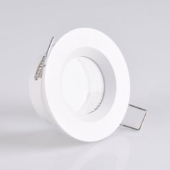 BORAS MR16 IP44 GOLDLUX (Polux) Okrúhle biele matné svietidlo na zapustenie