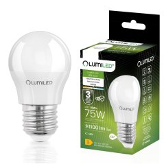 LED žiarovka E27 Ball P45 10W = 75W 1100lm 4000K Neutral 180° LUMILED