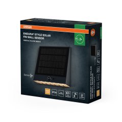 Vonkajšie nástenné solárne svietidlo LED so senzorom pohybu a stmievaním 10, 2W 890lm 3000K teplá stmievateľná sivá IP54 Endura Osram