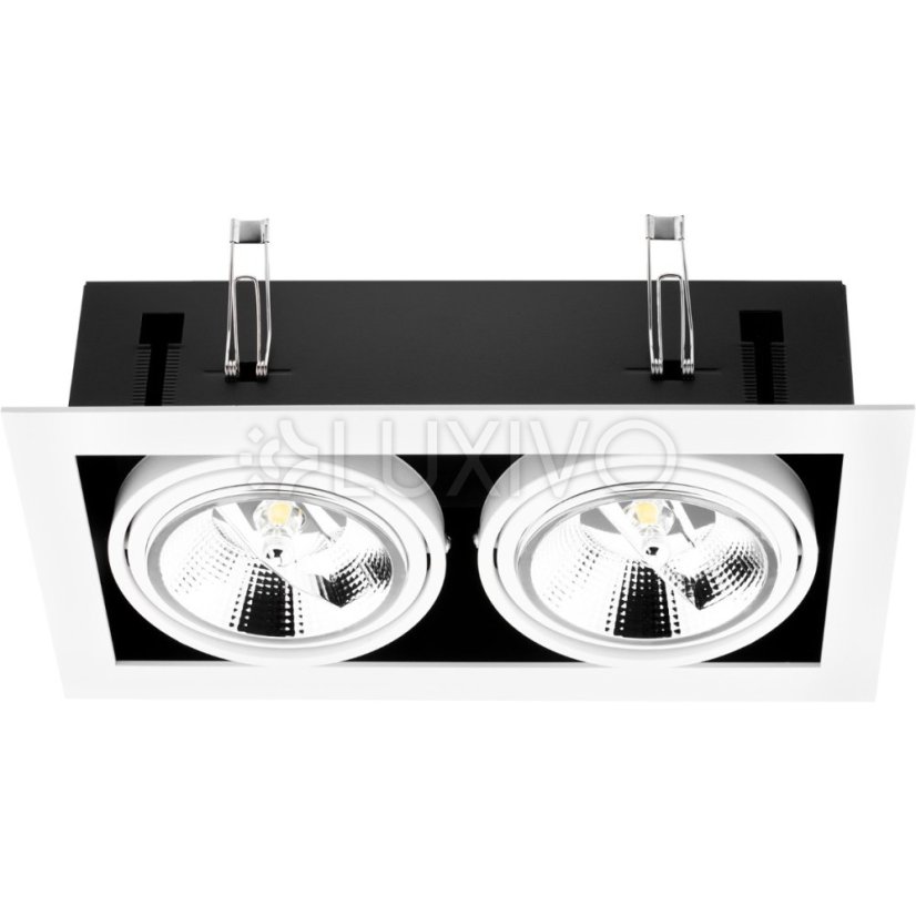 Halogénové svietidlo na zapustenie 2x GU10 ES111 Obdĺžnik biely CANIS LUMILED