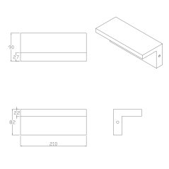 Vonkajšie nástenné fasádne svietidlo LED 4000K Rectangle Black