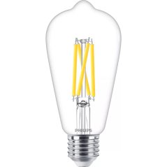 LED Edison E27 ST64 5,9W = 60W 806lm 2700 teplé vlákno PHILIPS stmievateľná žiarovka