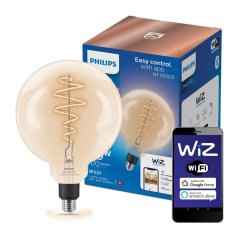 LED žiarovka E27 Sphere G200 6,7W = 40W 470lm 2700-6500K TW FILAMENT Smart SMART WiFi Bluetooth App WiZ Philips