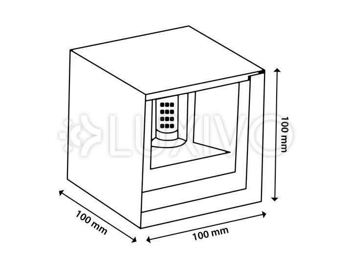Záhradné nástenné svietidlo LED G9 nastaviteľné zhora nadol Graphite PYXIS LUMILED