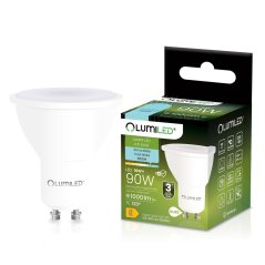 LED žiarovka GU10 reflektor PAR16 10W = 90W 1000lm 6500K studená 120° LUMILED