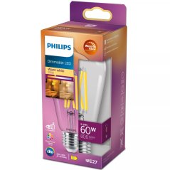 LED Edison E27 ST64 5,9W = 60W 806lm 2700 teplé vlákno PHILIPS stmievateľná žiarovka