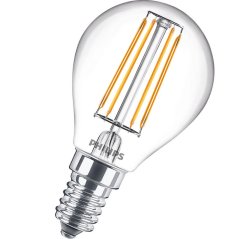 LED žiarovka E14 P45 4,3W = 40W 470lm 2700K Teplé vlákno PHILIPS