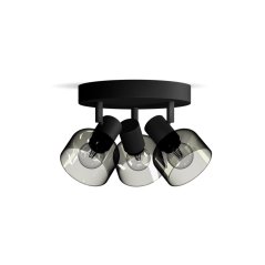 Stropné svetlo Reflektor 3x E14 LED Black Sleet Philips