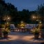 LED RIBES Solárne záhradné lampy Vonkajšia lampa 150cm LUMILED