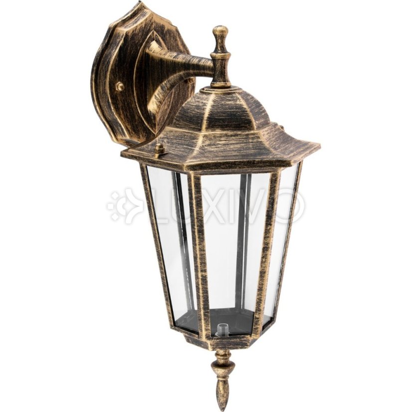 Vonkajšie fasádne nástenné svietidlo E27 LATARNIA DOWN DOWN Patina BELLIS LUMILED