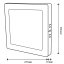 Stropné svietidlo LED s povrchovou montážou 18W Square 4000K GLOW White LUMILED