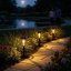 Komplet 4x Solárna záhradná lampa LED ANIGO 2700K zapichovacia vonkajšia stĺpiková lampka LUMILED
