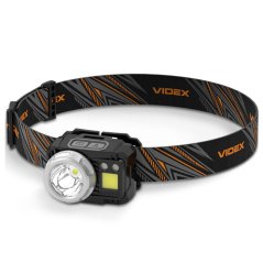LED čelová baterka akumulátorová 5W 5000lm 7 režimov práce senzor pohybu USB-C vodotesná IP65 Videx
