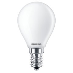 LED žiarovka guľová E14 P45 6,5W = 60W 806lm 2700K teplé vlákno Mlieko PHILIPS