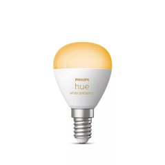 LED žiarovka E14 Ball P45 5,1W = 40W 470lm 2200-6500K CCT SMART Smart Bluetooth ZigBee White Ambiance Philips HUE