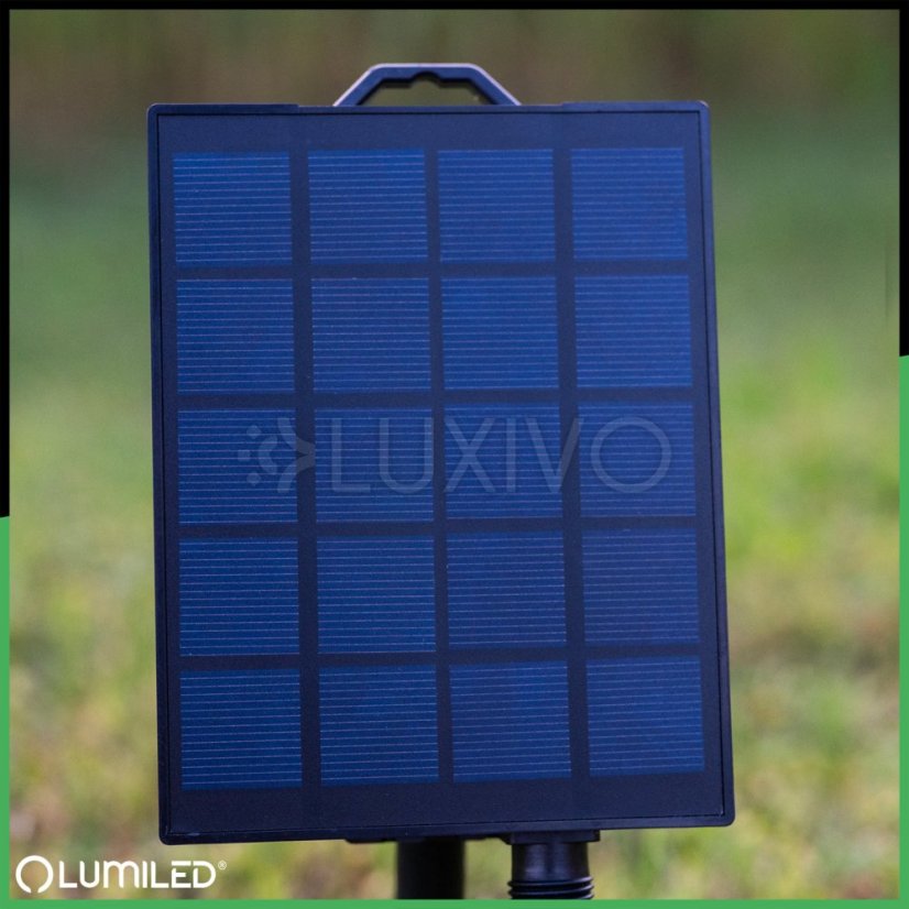 Solárna záhradná girlanda 40x LED ozdobné guľôčky 19, 55m 2700K teplá + diaľkový ovládač CALLIS2 LUMILED