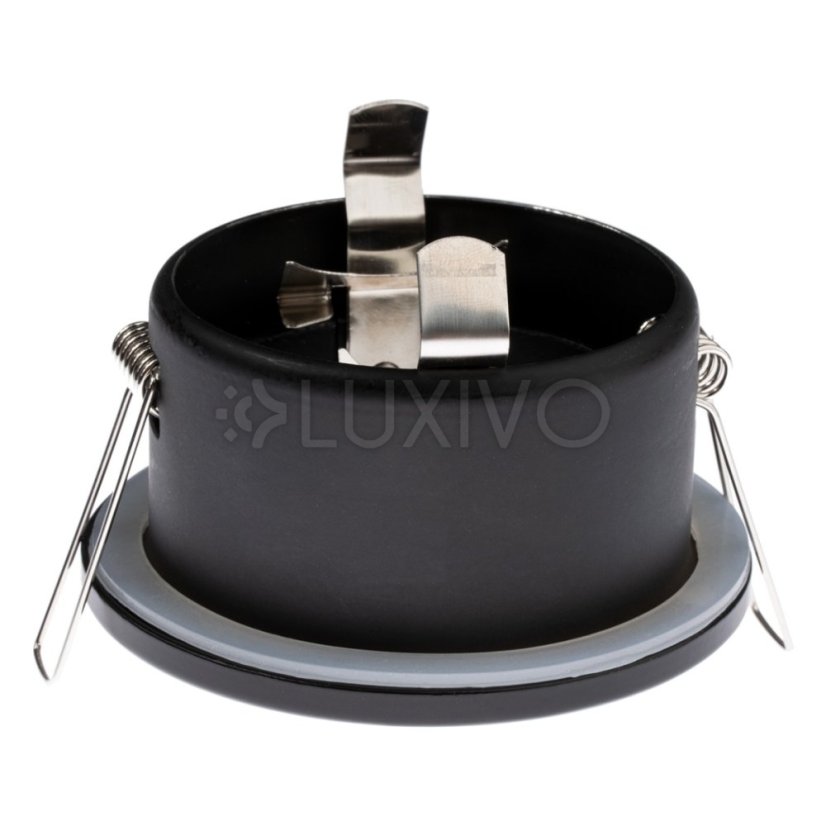 Svietidlo HALOGEN Skrytý kúpeľňový podhľad Hermetický AQUS GU10 LUMILED Black IP44 FIXED