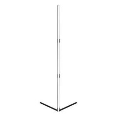 Rohová stojaca lampa čierna 20W RGB Zmena farieb Diaľkové ovládanie