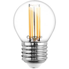 LED žiarovka E27 Ball P45 4W = 40W 470lm 4000K Neutral 360° FILAMENT LUMILED