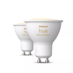 2x LED žiarovka GU10 s reflektorom 4,2W = 50W 400lm 2200-6500K CCT SMART Smart Bluetooth ZigBee White Ambiance Philips HUE