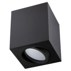 HALOGEN Pohyblivý GU10 štvorcový čierny 84 mm