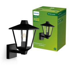 Vonkajšia lampa E27 IP44 čierna Kinno Philips